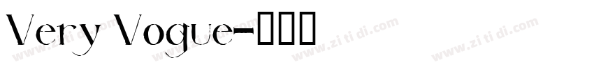Very Vogue字体转换